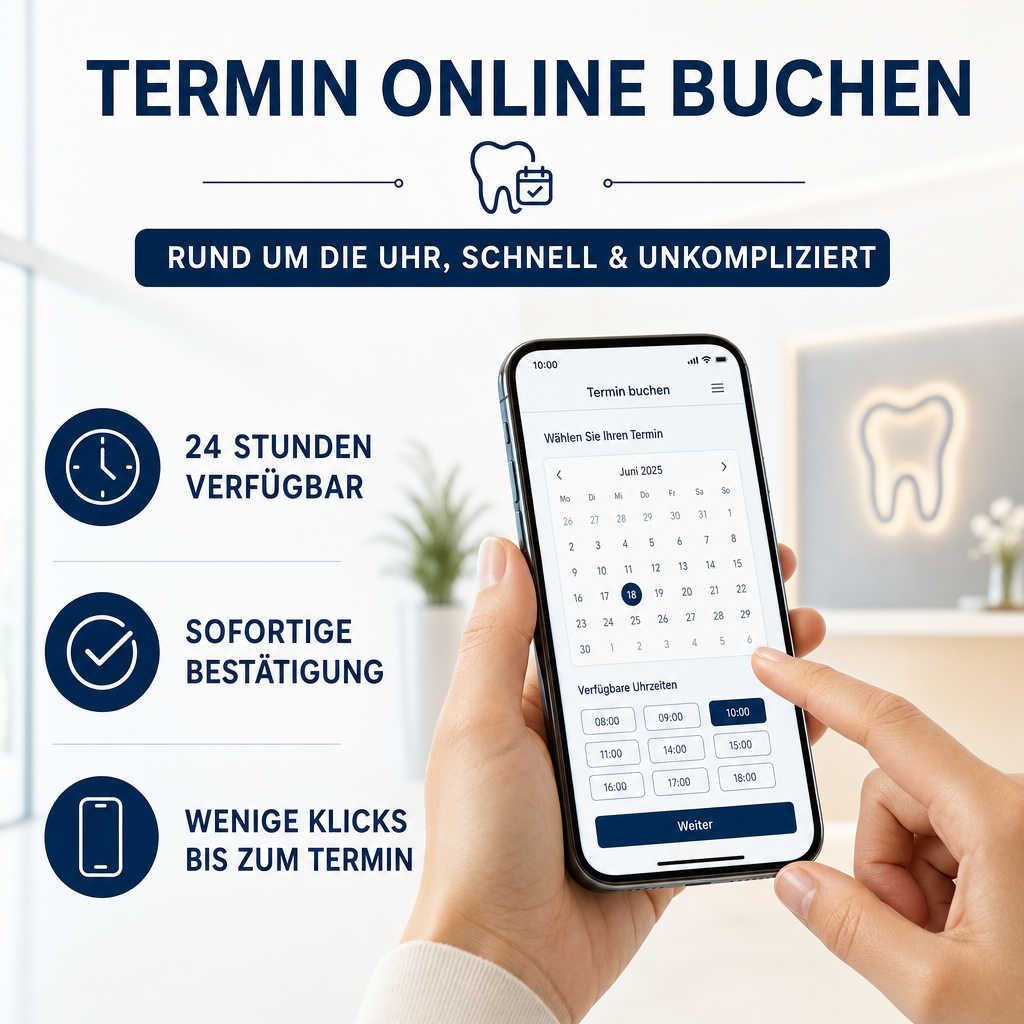 Beitragsbild: Online-Terminbuchung (rund um die Uhr)